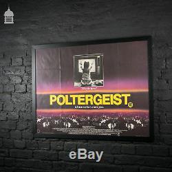 Original POLTERGEIST Quad Movie Poster in Black Frame