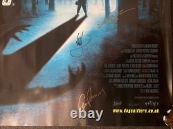 Original Quad, Dog Soldiers Poster Signed by Pertwee, Morfitt, Conway, Marshall