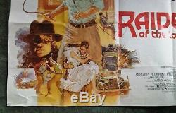 Original Raiders of the Lost Ark movie film poster UK Quad