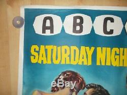 Original Saturday Night And Sunday Morning Uk Quad 1961 Film Stafford Poster