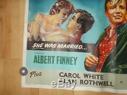 Original Saturday Night And Sunday Morning Uk Quad 1961 Film Stafford Poster