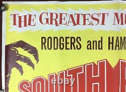 Original'South Pacific' Quad Movie / Film Poster, Rogers & Hammerstein