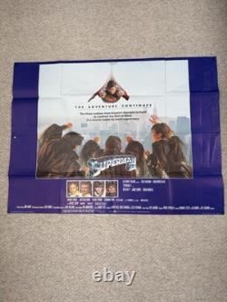 Original Superman 2 British Quad Cinema Poster 1981 Vintage 30 x 40