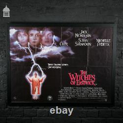 Original'THE WITCHES OF EASTWICK' Quad Movie Poster in Black Frame