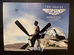 Original TOP GUN MAVERICK UK Quad SUMMER 2020 cinema movie poster RECALLED