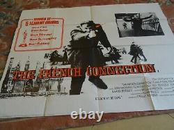 Original The French Connection vintage UK Quad film poster 30 x 40 1971