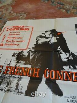 Original The French Connection vintage UK Quad film poster 30 x 40 1971