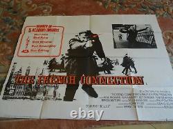 Original The French Connection vintage UK Quad film poster 30 x 40 1971