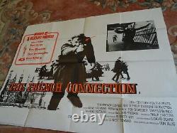 Original The French Connection vintage UK Quad film poster 30 x 40 1971