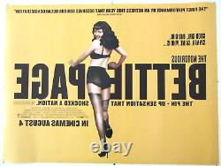 Original The Notorious Bettie Page UK Quad Double Sided Film Poster 1970