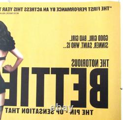 Original The Notorious Bettie Page UK Quad Double Sided Film Poster 1970
