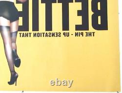 Original The Notorious Bettie Page UK Quad Double Sided Film Poster 1970