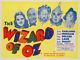 Original The Wizard Of Oz, Uk Quad, Film/movie Poster, Linen Backed