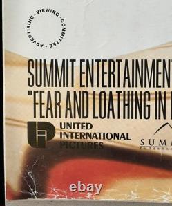 Original UK Quad Poster Fear and Loathing In Las Vegas 1998 Johnny Depp Hunter S