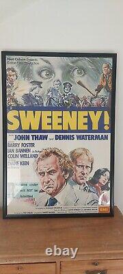 Original UK Quad Sweeney! Film Poster. 1977 Framed