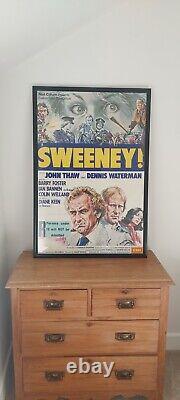 Original UK Quad Sweeney! Film Poster. 1977 Framed