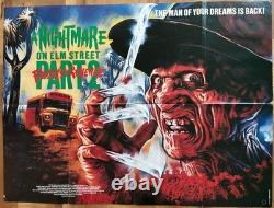 Original UK folded quad poster Nightmare on Elm Street part 2 good condition