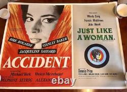Original & Very Rare 1967 Accident & Just Like A Woman Duo Quad Poster