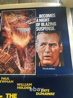 Original Vintage Cinema Poster The Towering Inferno US/UK special linen backed