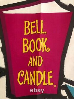Original Vtg Bell Book And Candle UK QUAD Movie Poster 1958 V GOOD +