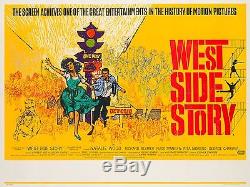 Original West Side Story, UK Quad, Film/Movie Poster 1961