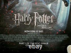 Original film movie quad poster Harry Potter -Deathly Hallows part 1