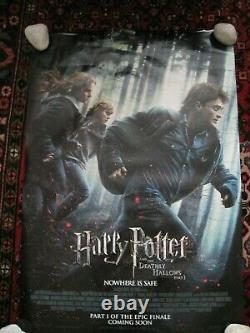 Original film movie quad poster Harry Potter -Deathly Hallows part 1