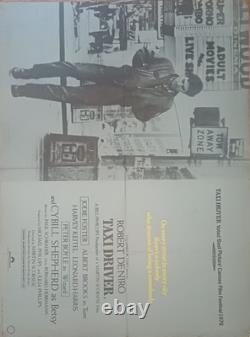 Original film posters uk quad 1970's, Robert De Niro, Taxi Driver, 110 x 75 cm