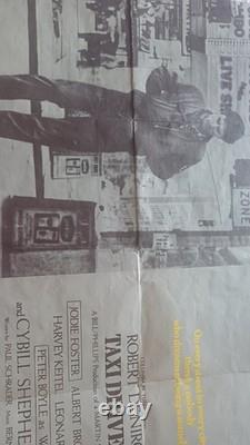 Original film posters uk quad 1970's, Robert De Niro, Taxi Driver, 110 x 75 cm