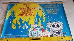 Original film posters uk quad. The nightmare before Christmas rare landscape