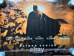 Original movie Poster, Batman Begins , 2005, UK, quad, full size