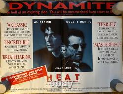 Original movie Poster, Heat, 1995, ultra rare version UK quad full size