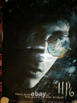 Original quad Movie Film poster- Harry Potter Advance HP6