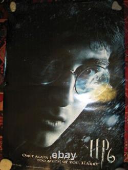 Original quad Movie Film poster- Harry Potter Advance HP6