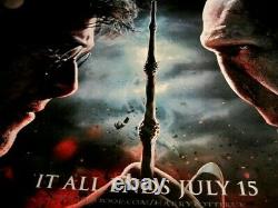 Original quad Movie Film poster- Harry Potter Deathly Hallows part 2-IT ALL ENDS