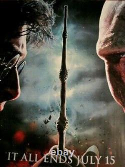 Original quad Movie Film poster- Harry Potter Deathly Hallows part 2-IT ALL ENDS