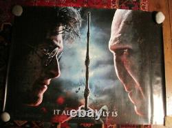 Original quad Movie Film poster- Harry Potter Deathly Hallows part 2-IT ALL ENDS