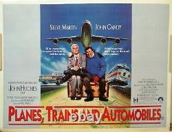Original vintage UK Movie poster quad Planes Trains And Automobiles