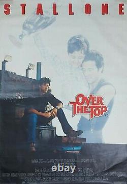 Over The Top Original Uk Large 40 X 60 Double Quad Film Poster 1987