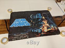 PANICSALE BELOW COST! Star Wars HILDEBRANDT BRITISH QUAD MOVIE POSTER C-9