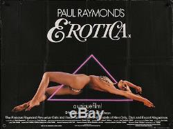 PAUL RAYMOND'S EROTICA British Quad movie poster 30x40 BRIGITTE LAHAIE 1981