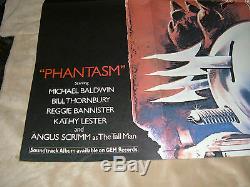 PHANTASM Original 1979 British Quad Movie Poster, 30 x 40, C8 Very Fine