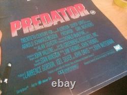 PREDATOR (1987) original UK quad movie poster SCHWARZENEGGER. NO OFFERS