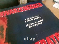 PREDATOR (1987) original UK quad movie poster SCHWARZENEGGER. NO OFFERS