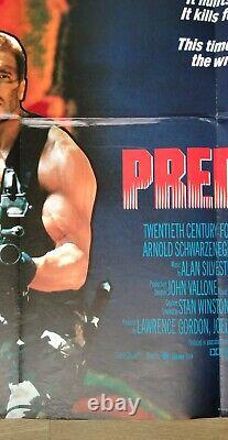 PREDATOR (1987) original UK quad movie poster SCHWARZENEGGER excellent condition