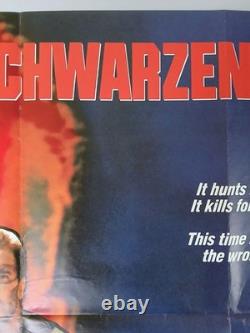 PREDATOR (1987) original UK quad poster Arnold Schwarzenegger horror sci-fi