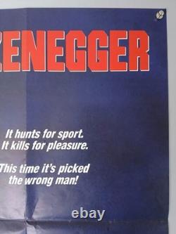 PREDATOR (1987) original UK quad poster Arnold Schwarzenegger horror sci-fi