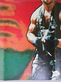 PREDATOR (1987) original UK quad poster Arnold Schwarzenegger horror sci-fi