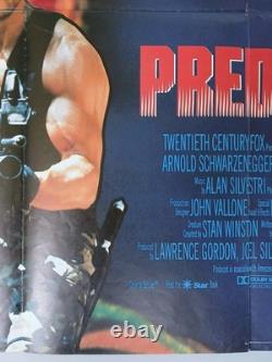 PREDATOR (1987) original UK quad poster Arnold Schwarzenegger horror sci-fi