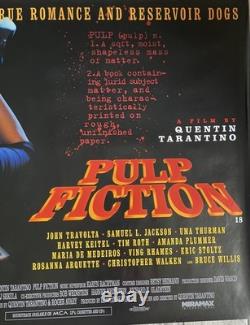PULP FICTION Original 1994 UK Quad Cinema Poster Double Sided Tarantino Cult